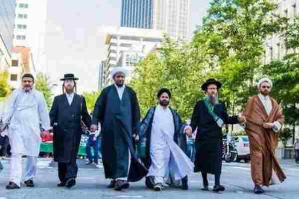 different religions walking