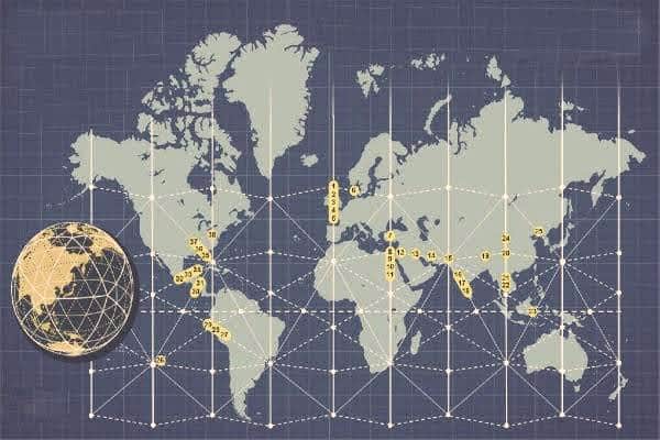 38 Famous Architectural Marvels Around the World The Earth Grid Ley Lines Map
